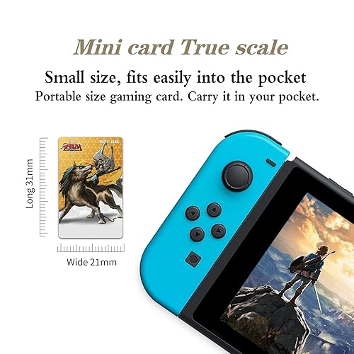 Miniatura 3 de 32 tarjetas Zeld botw NFC para The Legend of Zeld Breath of The Wild, versión más reciente compatibles con SwitchLite Wii U - con caja de hierro