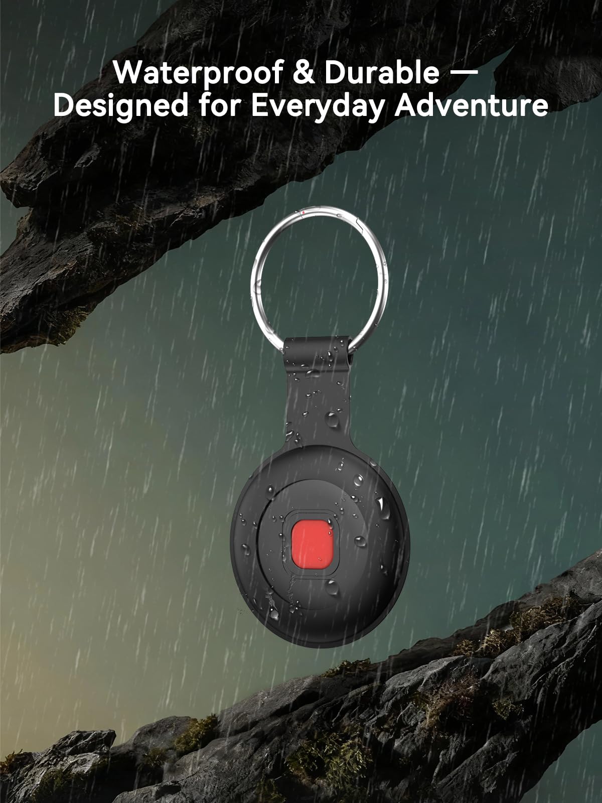 Confezione da 4 etichette smart tracker, cercatore di oggetti e chiavi Bluetooth, funziona con Apple Find My e Android Find Hub, dispositivo anti-smarrimento impermeabile IP67 con custodie