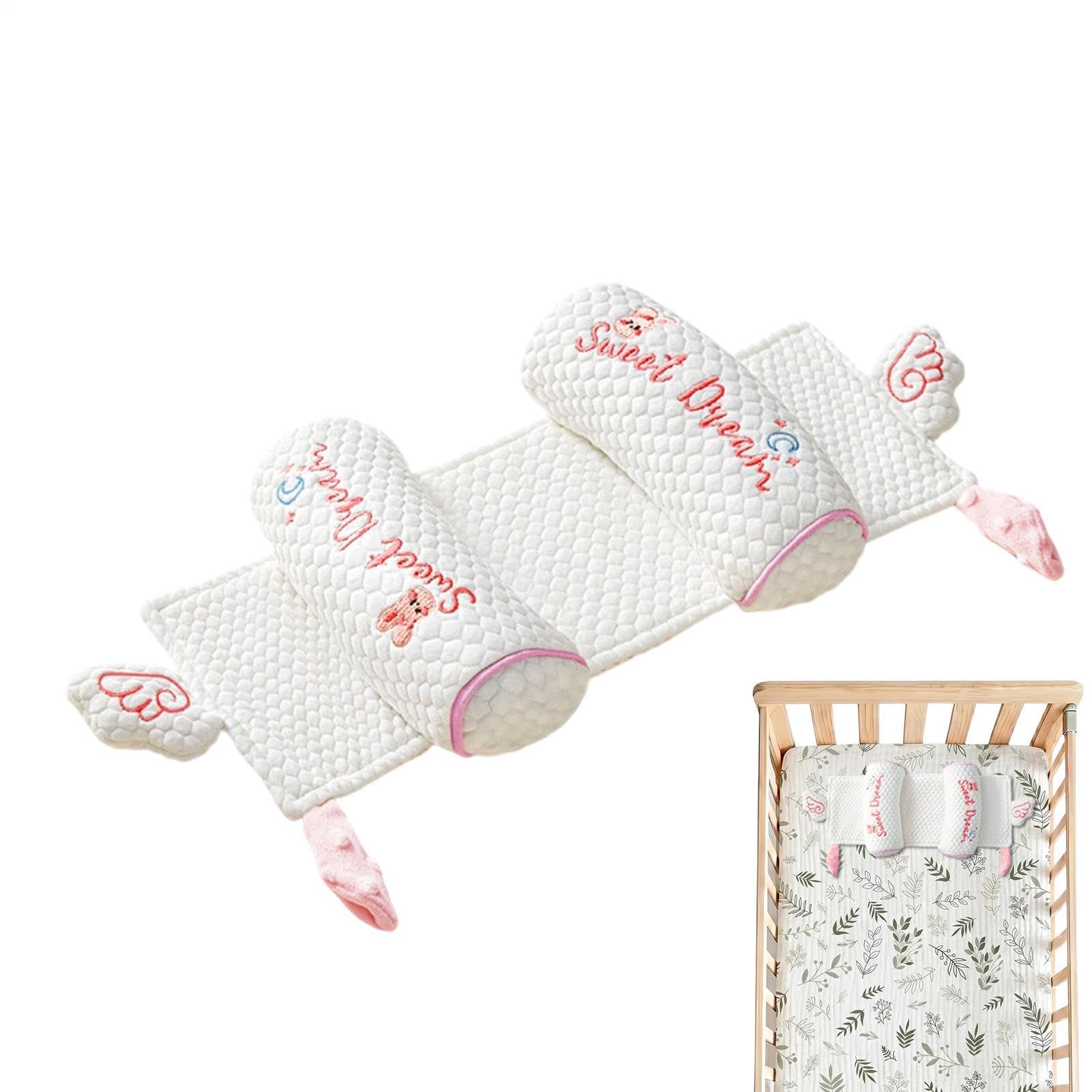 Cuscino modellante per la testa per bambini | Adjustable Breathable Washable Support Pillow | Anti Flat Head Pillows for Crib Stroller Car Seat | Soft Infant Sleep Positioning Cushion Boys Girls