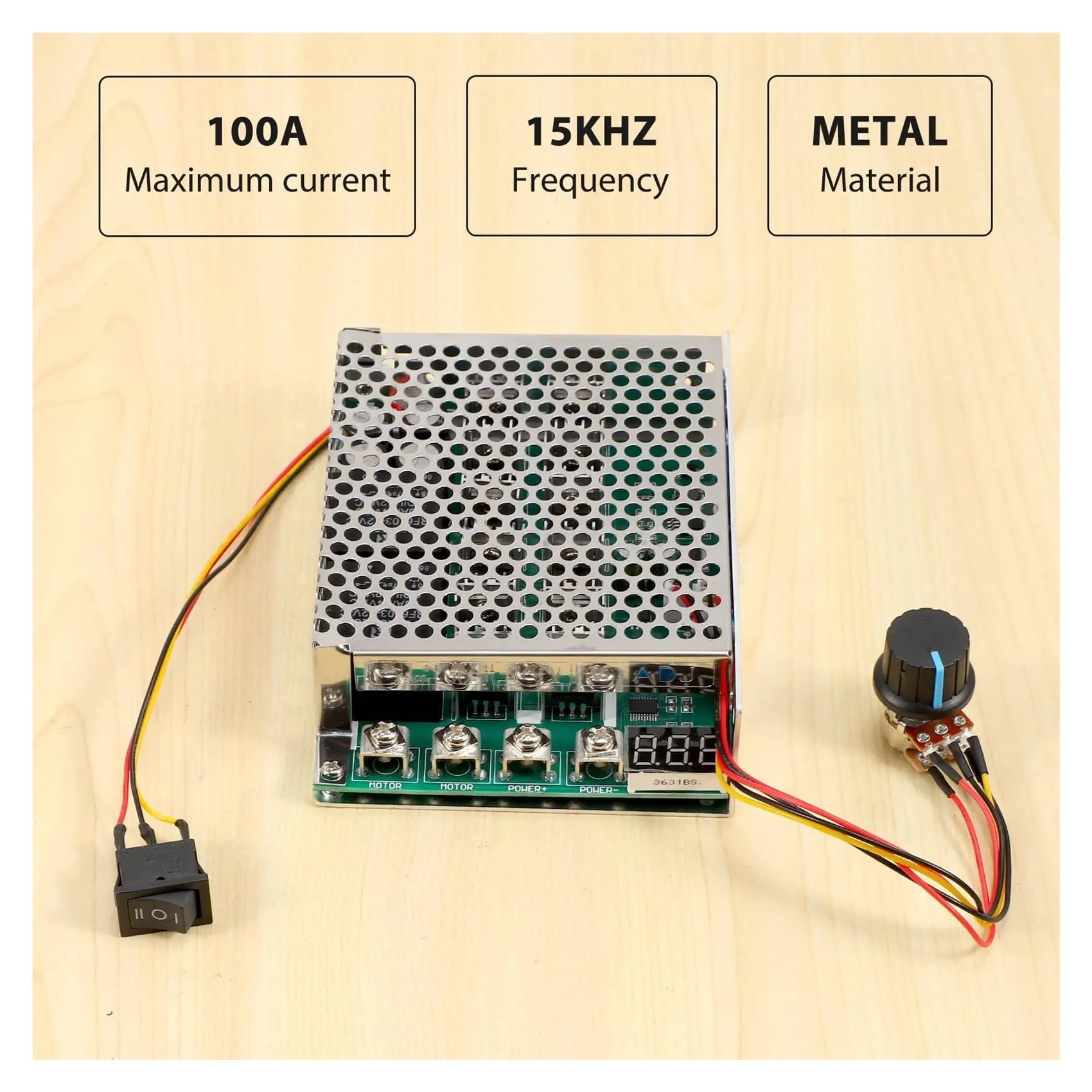 DC 10-55V 100A 3000W Electronic Starter Speed Controller Reversible Control Forward and Reverse Controller