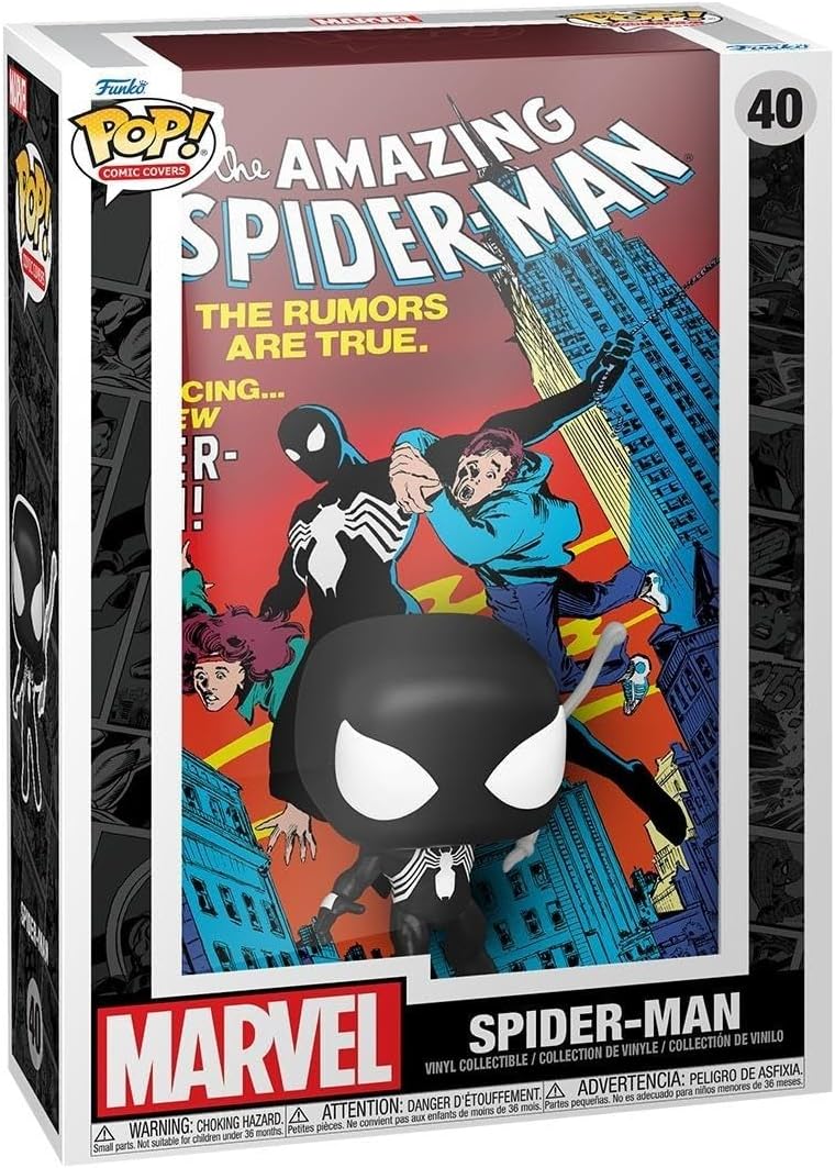 Funko Pop! Comic Cover: Marvel - Amazing Spider-Man #252 - Spider-man - Collectable Vinyl Figure - Gift Idea - Official Merchandise - Toys for Kids & Adults - Comic Books Fans