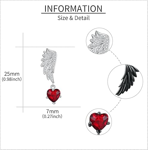 Miniatura 3 de MONGAS Aretes de Navidad de plata esterlina, reno, Papá Noel, copo de nieve, árbol de Navidad, hombre de jengibre, muñeco de nieve, aretes colgantes