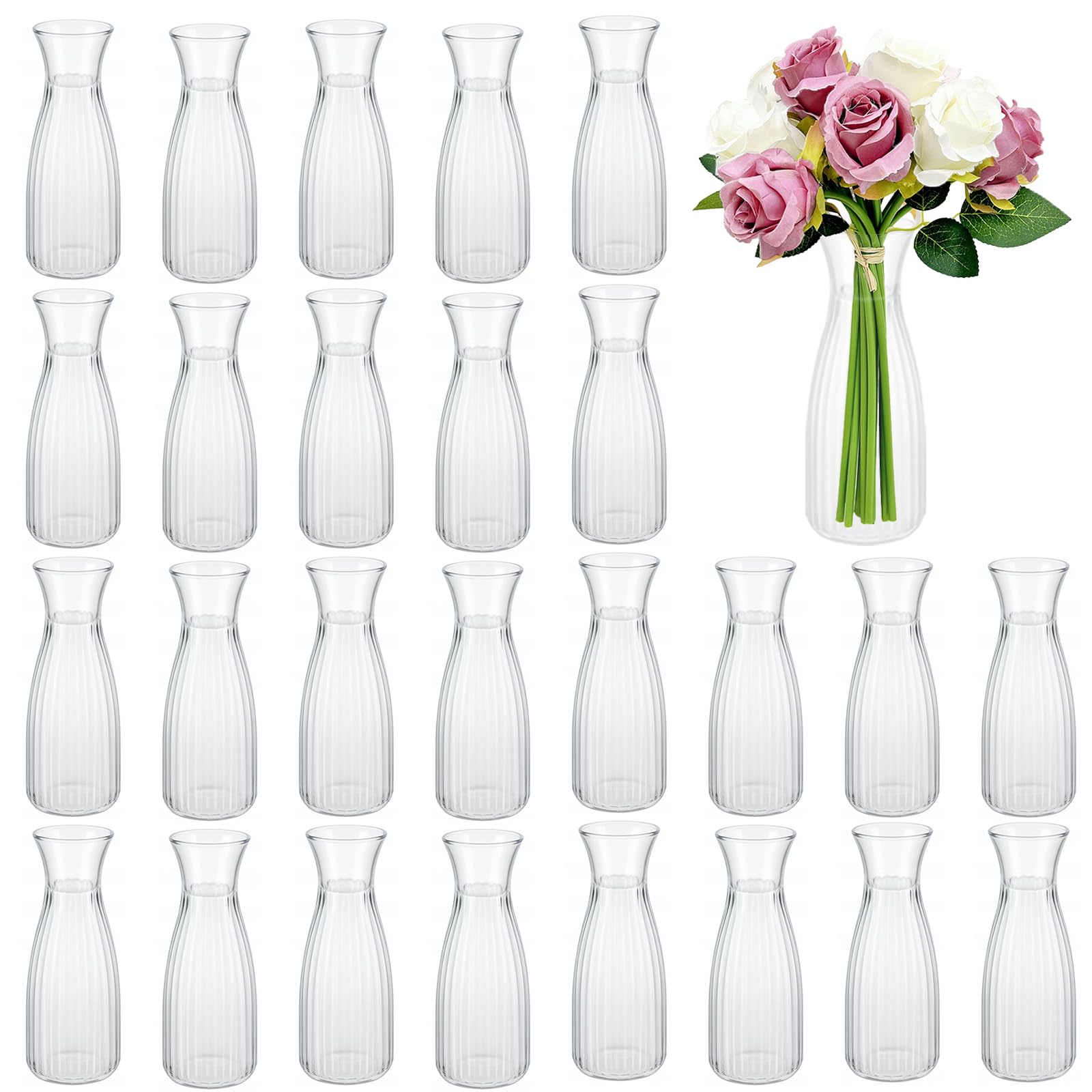 Petits vases en acrylique transparent pour centres de table de mariage et décoration de bureau