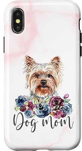 Miniatura 7 de Funda para iPhone 12 Pro Max Yorkie Dog Mom Floral Yorkshire Terrier