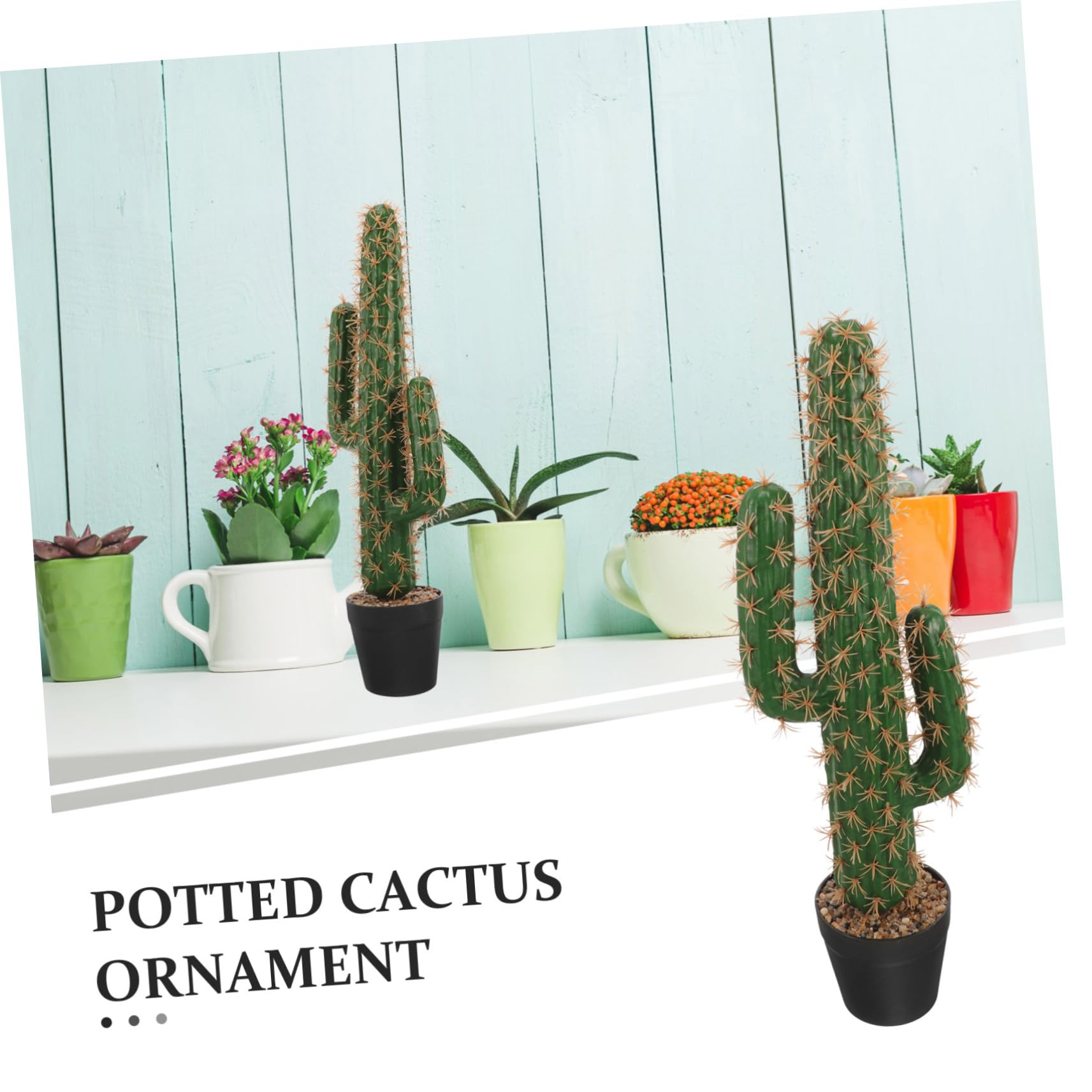 Amazon.de: QUMIIRITY Knstlicher Kaktus Bonsai Pflanze Gro Realistische  Sukkulente mit Topf Wohndekor Bro Zimmer Allergikerfreundlich