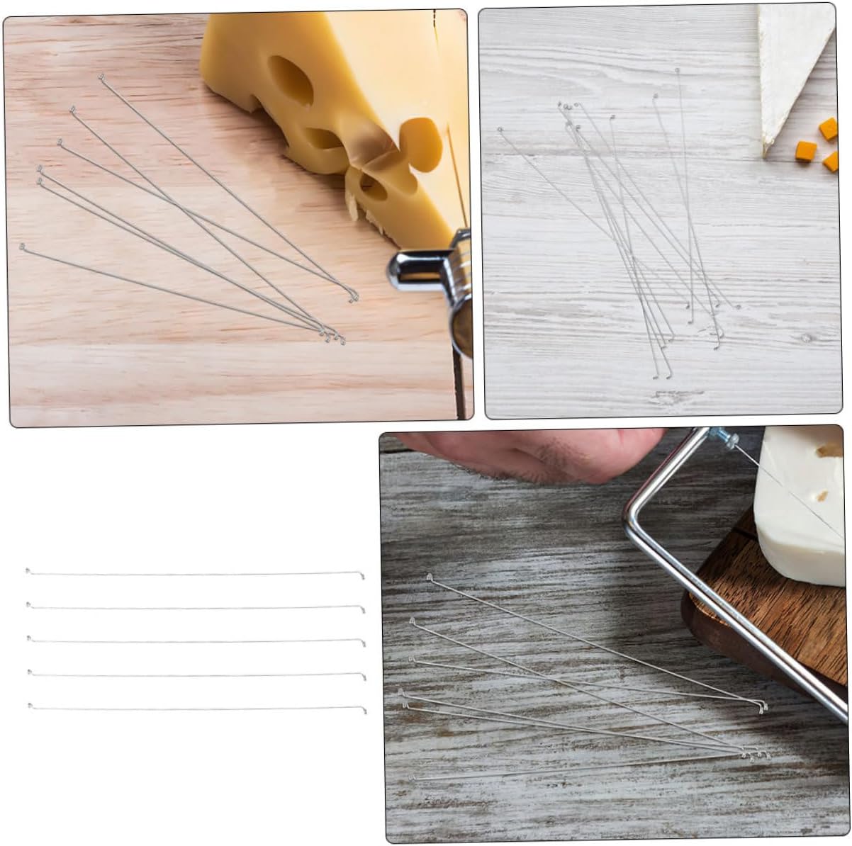 VICASKY 20Pcs Cheese Cutter Wire Replacement Cheese Slicer Wire for Precise Cutting Easy to Clean Essential Kitchen Tool for Cheese Fruits Cakes image 3