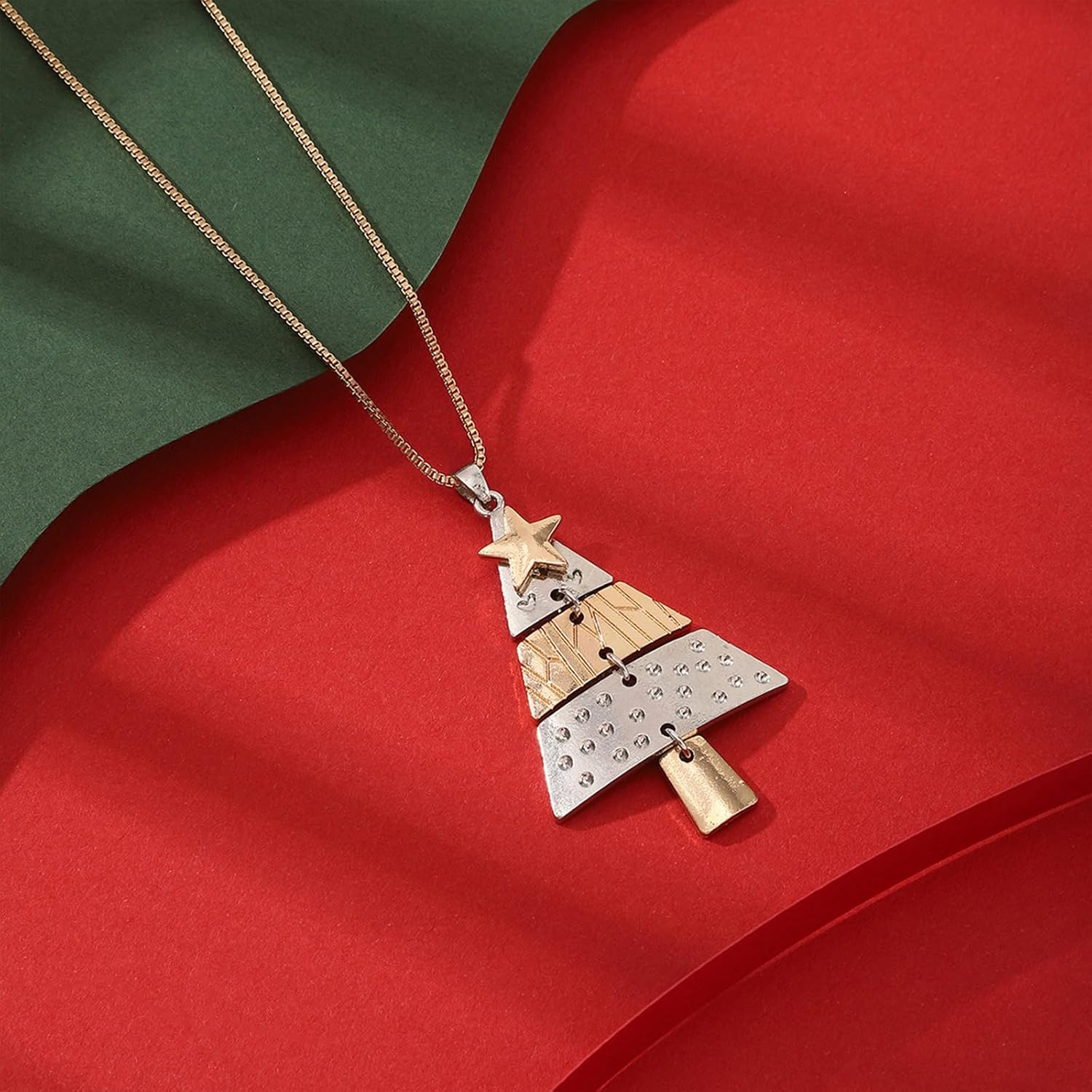 MIFYNN Christmas Necklace for Women Cute Christmas Tree Pendant Necklace Holiday Charm Necklace Christmas Jewelry Stocking Stuffers - Image 5