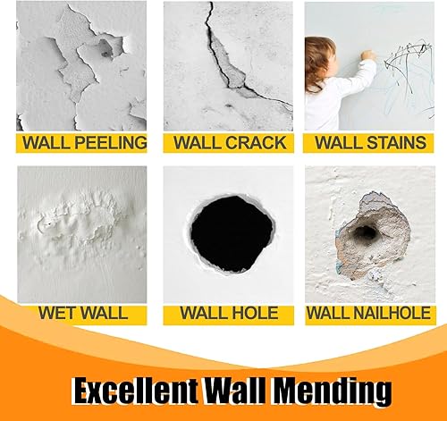 Miniatura 4 de Drywall Repair Kit with Gloves - Includes Spackle Wall Repair and Wall Patch Repair Kit - Ideal for Wall Putty Hole Repair, Drywall Patch Kit with