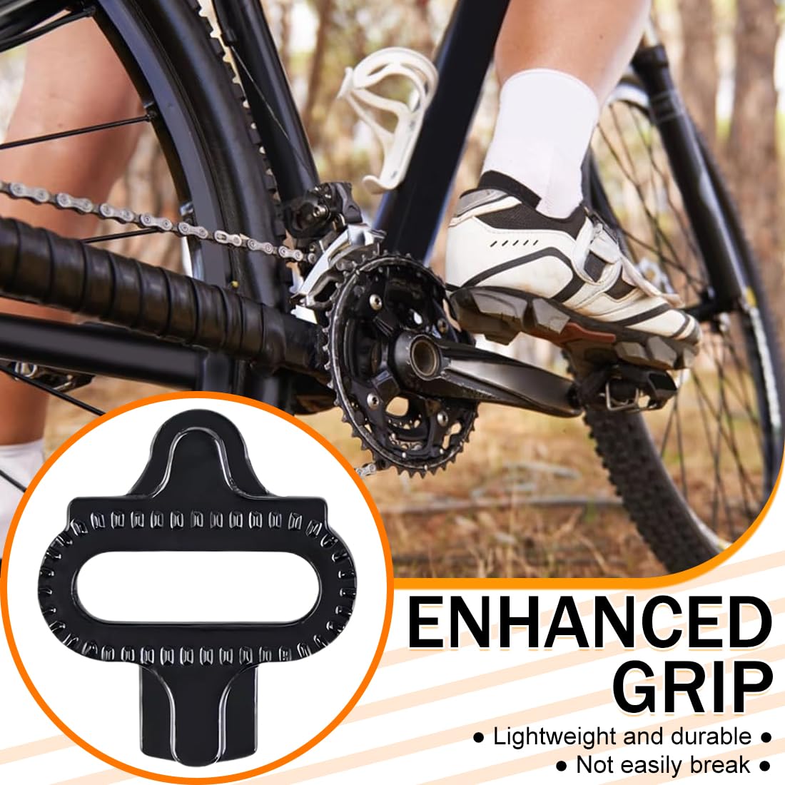 Calzas SPD Shimano MTB para bicicleta con placas antideslizantes, compatibles con pedales