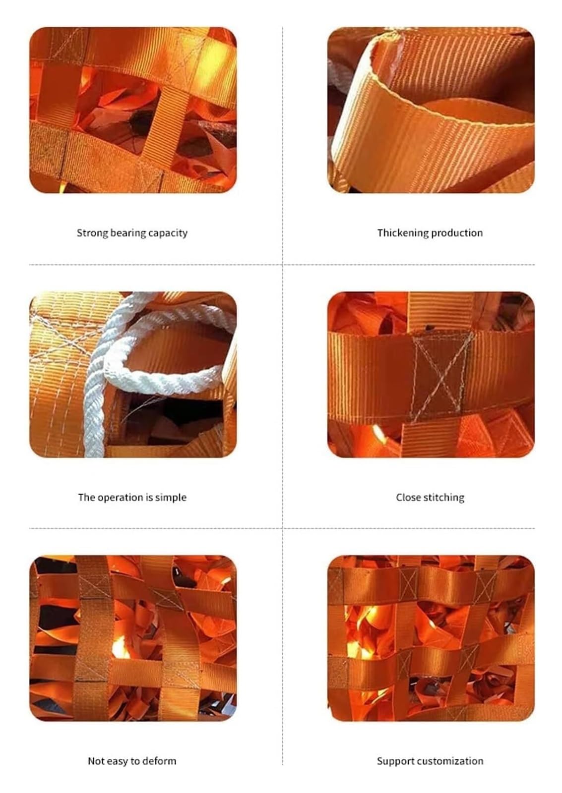 Genérico Red de elevación de Carga de Alta Resistencia de 3x3 m - Capacidad de 0,3 a 3,5 T, Bolsa de elevación de Malla Duradera para Aplicaciones de Movimiento, tracción y eslingas, Malla de 15 cm,