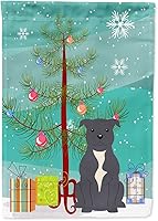 Vista 952 de Caroline's Treasures BB4243GF Bandera de jardín con texto en inglés «Merry Christmas» con texto en inglés «Merry Christmas», bandera decorativa