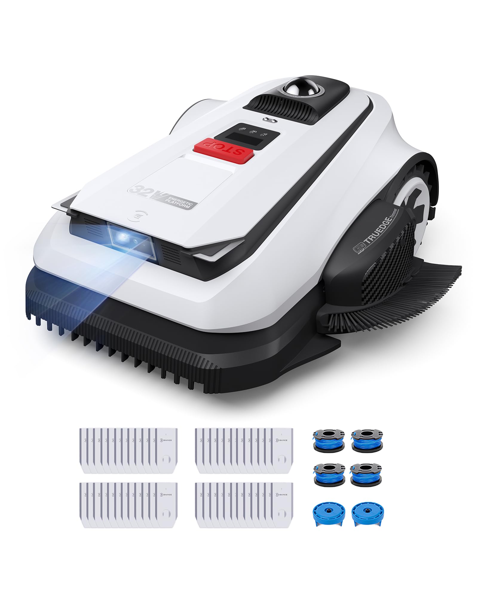 ECOVACS GOAT A1600 LiDAR PRO Care Kit Mähroboter ohne Begrenzungskabel, 1.600 m², 360° Dual-LiDAR-Navigation, automatische Kartierung, KI-3D-Hindernisvermeidung, superschnelles Laden, 50 % Steigung