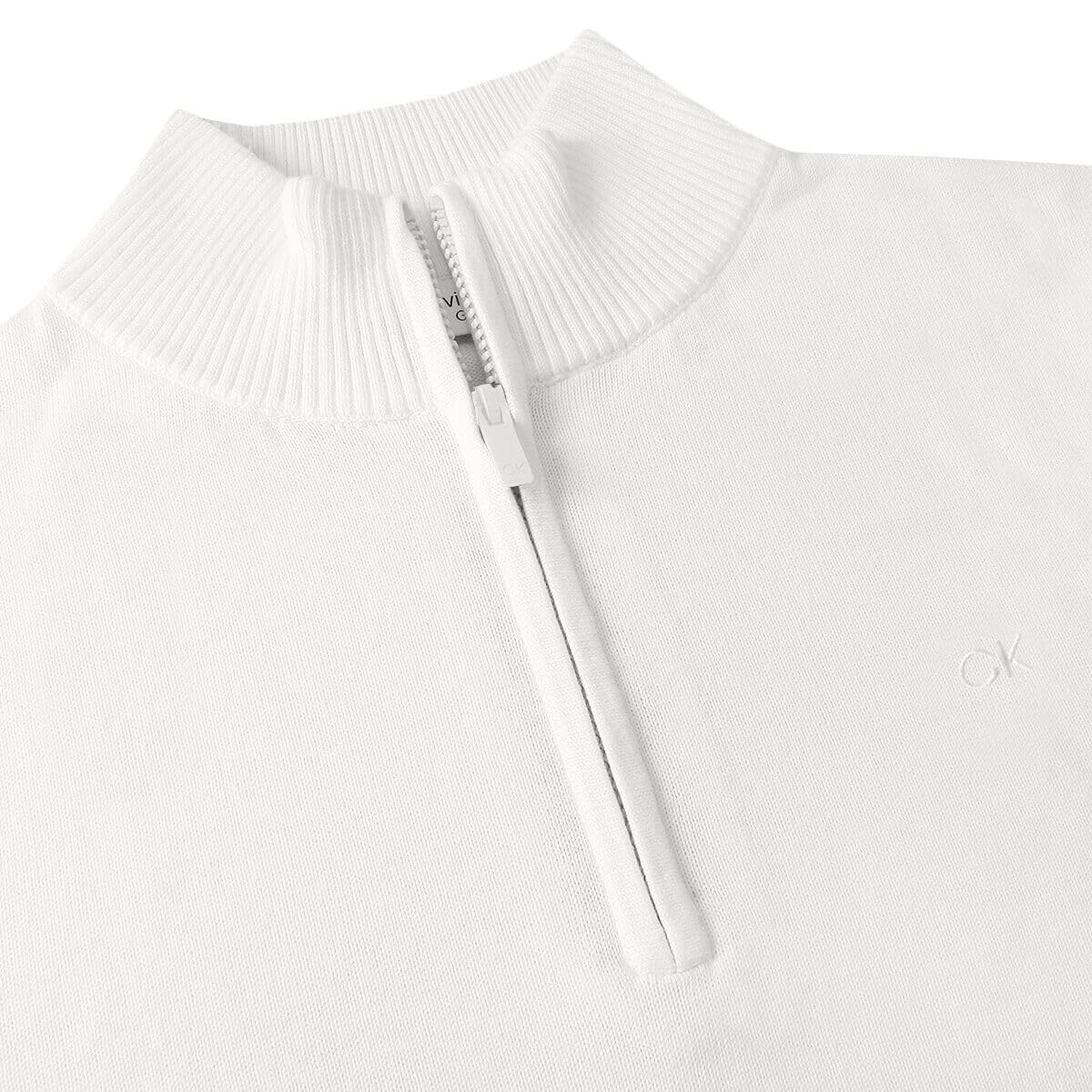Calvin Klein Suéter Campus 1/2 Cremallera Hombre - Blanco - M