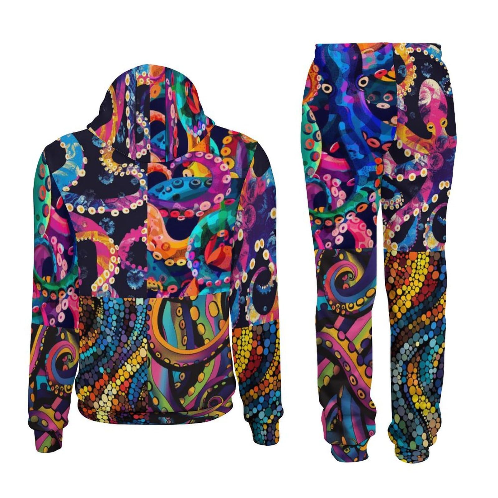 Set di felpa con cappuccio da uomo con stampa 3D di animali alla moda, felpa con cappuccio e pantaloni, tuta da jogging da uomo, set da 2 pezzi