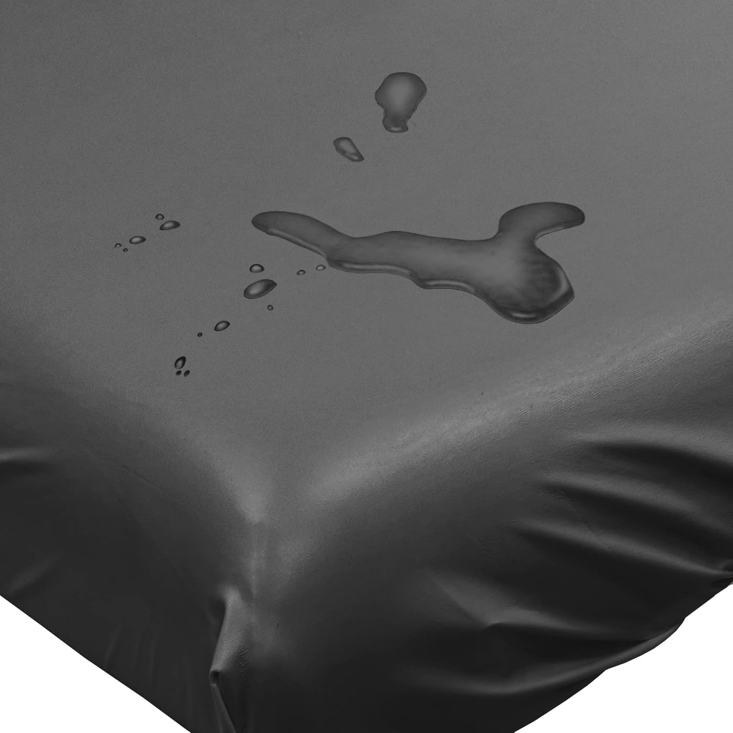 Saloniture 2-Piece Waterproof Massage Table Sheet Set - Includes Machine Washable Fitted Sheet and Face Cradle Cover - Black