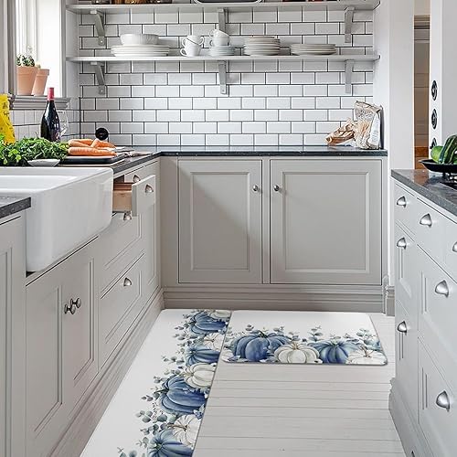 Miniatura 9 de Tapete de pasillo de cocina amarillo limón, lavable, alfombra tropical de verano, búfalo, a cuadros, blanco y negro, ducha, bañera, puerta de