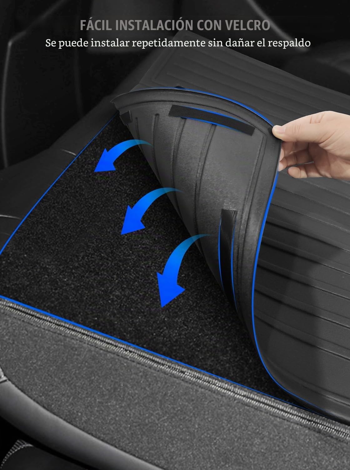 Respaldo Trasero Acolchado para Tesla Model Y (5 Asientos) 2025 Juniper, Protector de Respaldo de Asiento Trasero, Material TPE, Protección contra la Intemperie, No Tóxico e Inodoro