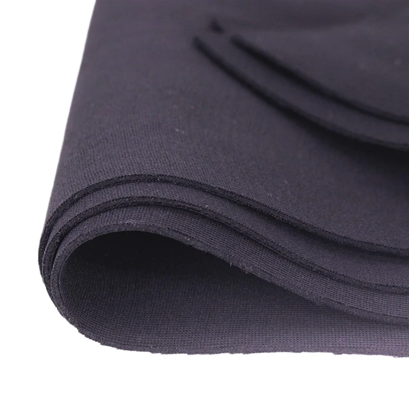 Neoprene Diving Sewing Fabric， Neoprene Fabric 2-5mm Waterproof Windproof for Diving Black Green 10-20x30-45cm(0.13cm Black,15cm X 45 cm)