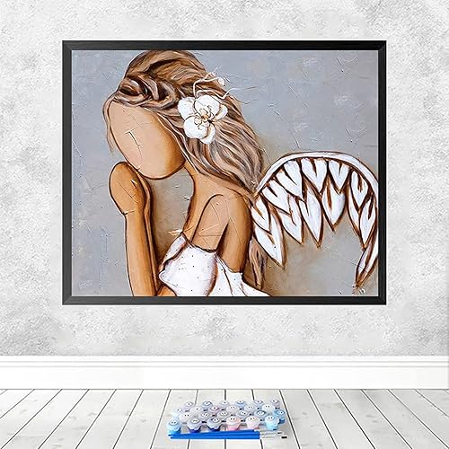 MLSG Pintura por números para adultos, fácil de pintar por números para principiantes, pintura acrílica de acuarela por números para adultos,