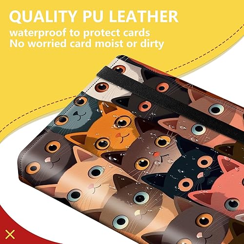 Miniatura 4 de Carpeta de tarjetas de 4 bolsillos con capacidad para 160 tarjetas, carpeta de álbum de coleccionista de libros de tarjetas para Yugioh, MTG, TCG,