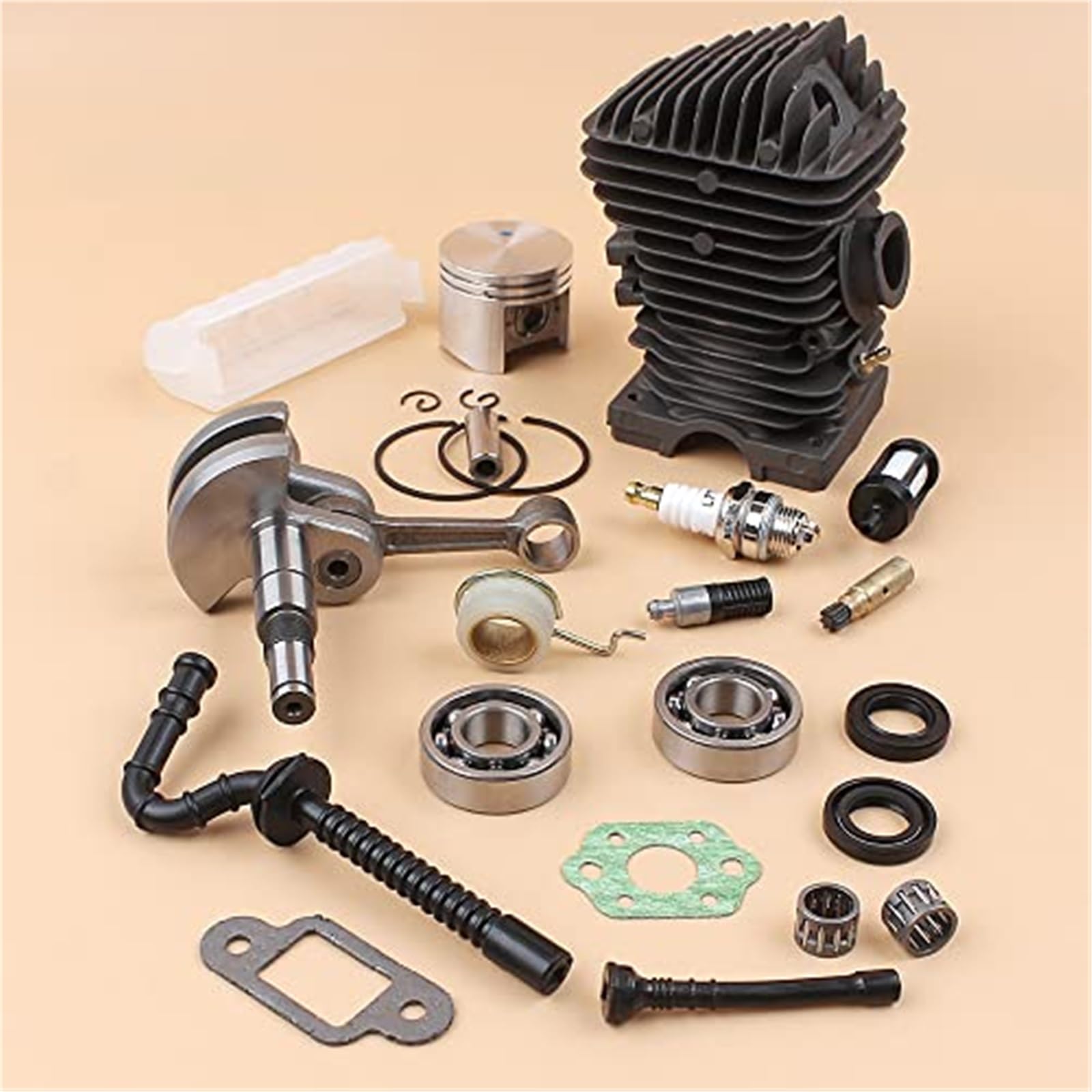 42.5mm tłok cylindra uszczelka łożyska wału korbowego zestaw pompy olejowej, dla STIHL, dla MS250 MS230 025 023 MS 250 230 części zamienne do pił łańcuchowych Uszczelka oleju silnikowego