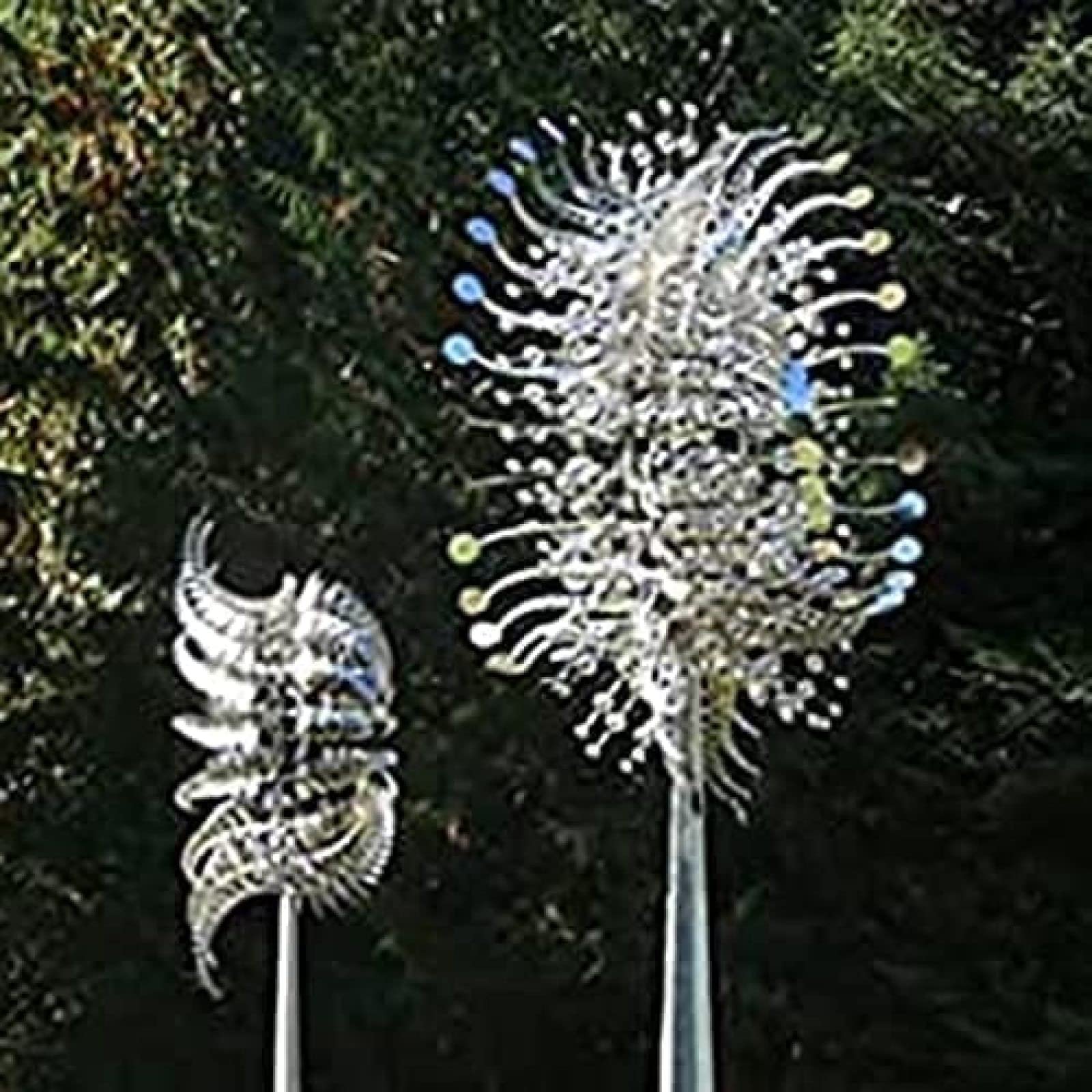 Unikalny I Magiczny Metalowy Wiatrak, 3D Napędzana Wiatrem Rzeźba Kinetyczna, Metalowy Wiatraczek Słoneczny, Trawnik Słoneczny Wiatraczek Na Podwórko I Ogród, Łapacze Wiatru Metalowa Dekoracja Pat