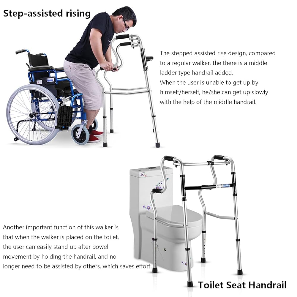 Amazon.com: Standard Walkers, Shower Stool Walking Frame