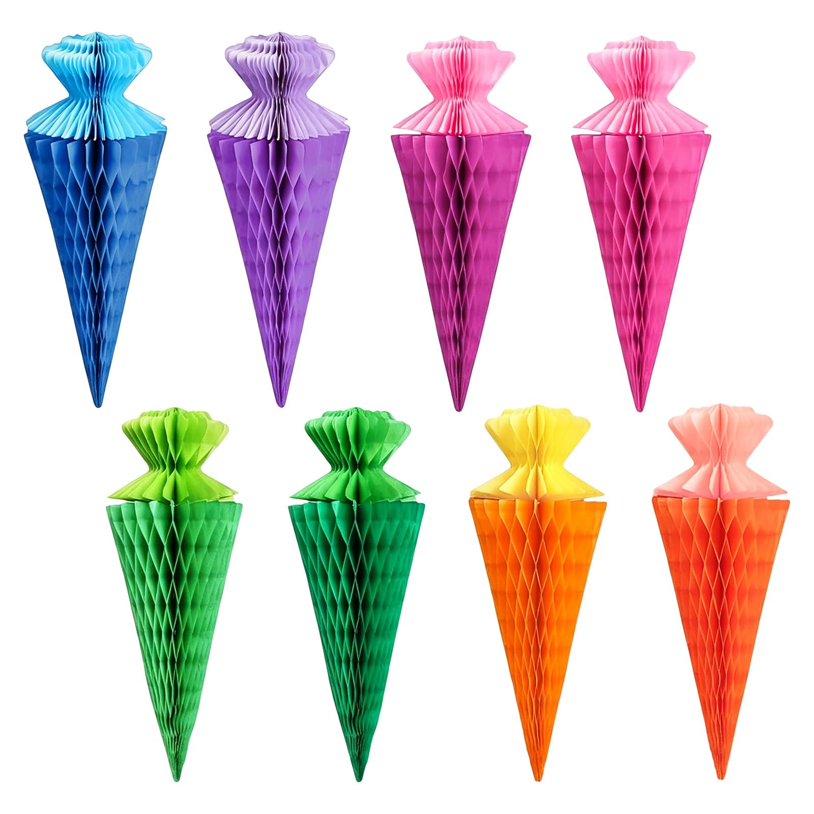 NEWFT 8Pcs Colorful Candy Shape Paper Ball Ceiling Ornament For Classroom Decoration Back To School Day Celebration