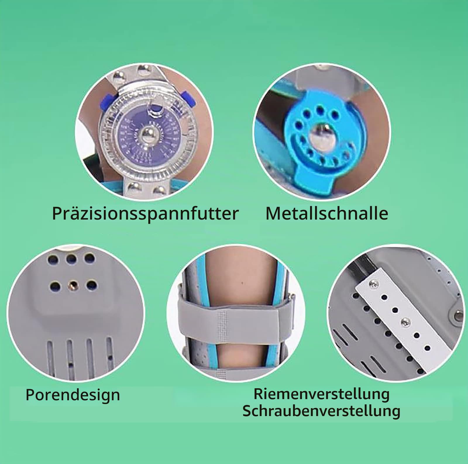Hüft-Knie-Knöchel-Fuß-Orthese, klappbare Knie-Fuß-Stützorthese, Taille/Knie-Knöchel-Fußgelenk-Fixierungsorthese, Beine können gebogen Werden, für Hüftfraktur, Ischiasnerv-Schmerzlinderung