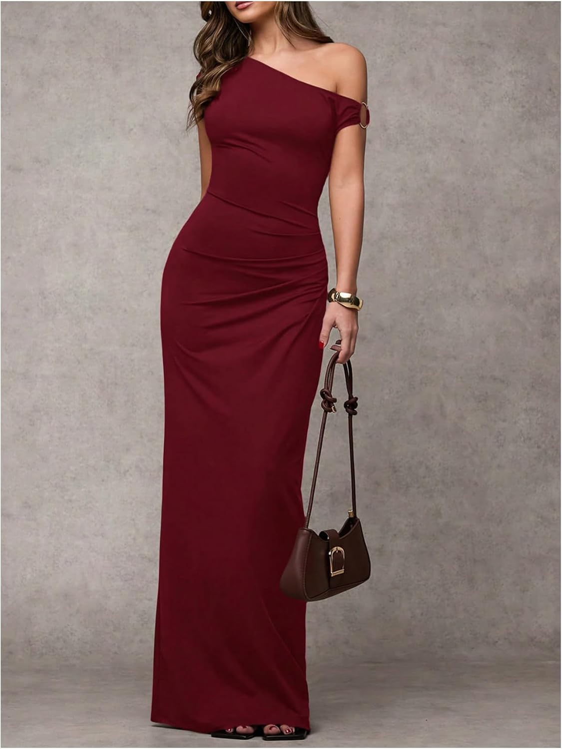 Milumia Women's Off The Shoulder Bodycon Maxi Dresses Sleeveless Cocktail Party Evening Dress - Image 4