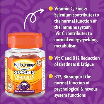 Seven Seas Haliborange Vit C Immune Softies 30