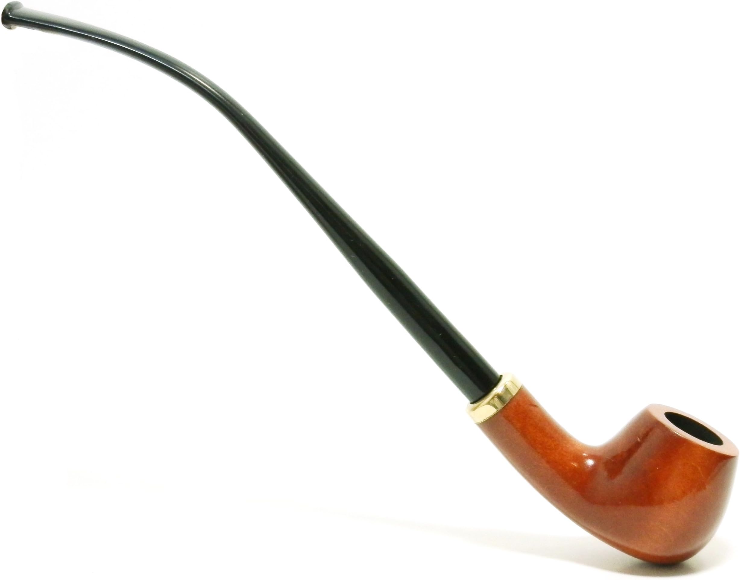 Churchwarden Tobacco Smoke Pipe - From PearWood Roots - High Quality - Hand Made by