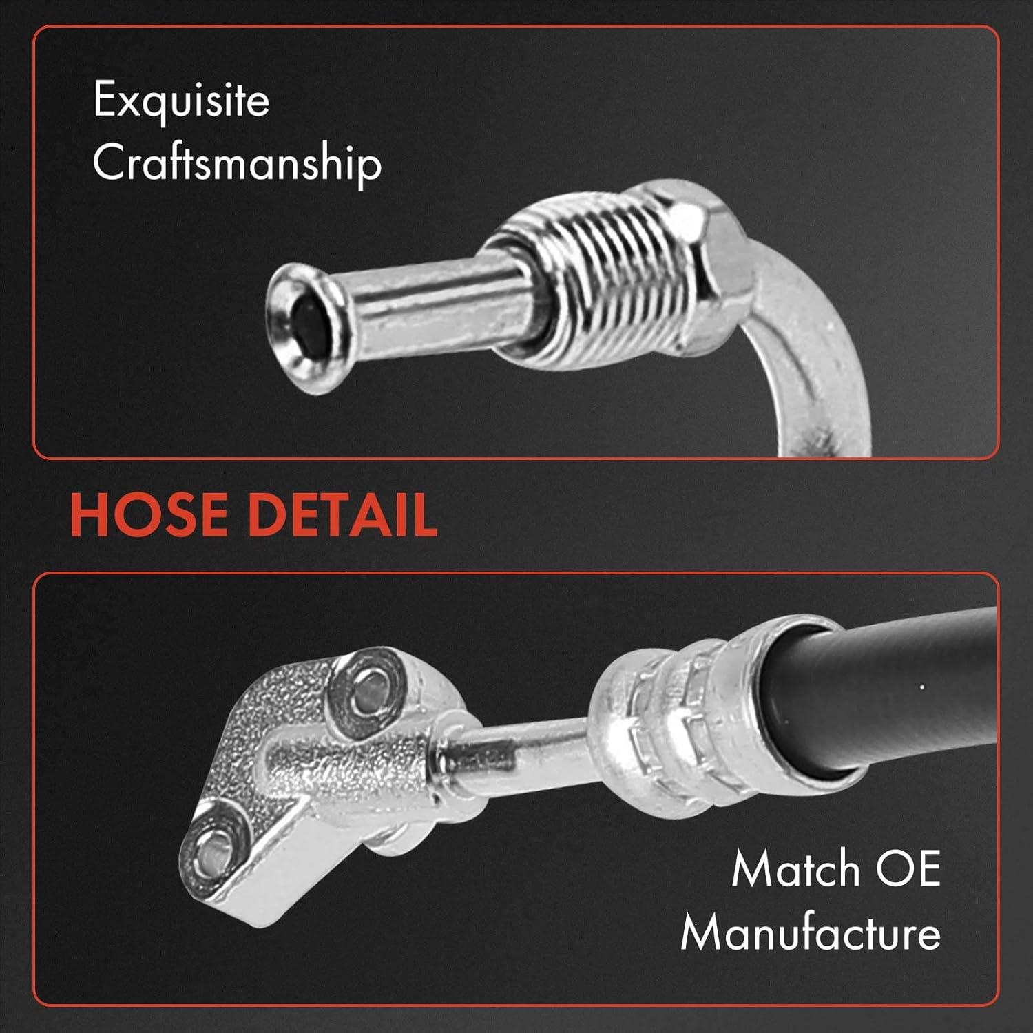 A-Premium Power Steering Hose Pressure Hose Line Assembly Compatible with Honda Odyssey 1999-2004 3.5L, Pump To Rack, Replace# 53713S0XA02