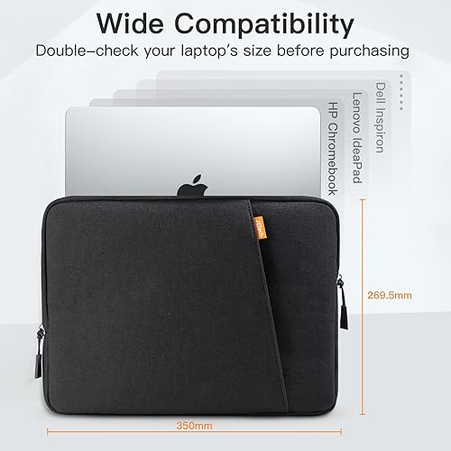 Vista 20 de JETech Funda para laptop para MacBook Pro de 16 pulgadas (M4, M3, M2, M1, 2019-2024), funda impermeable con bolsillo, compatible con portátiles