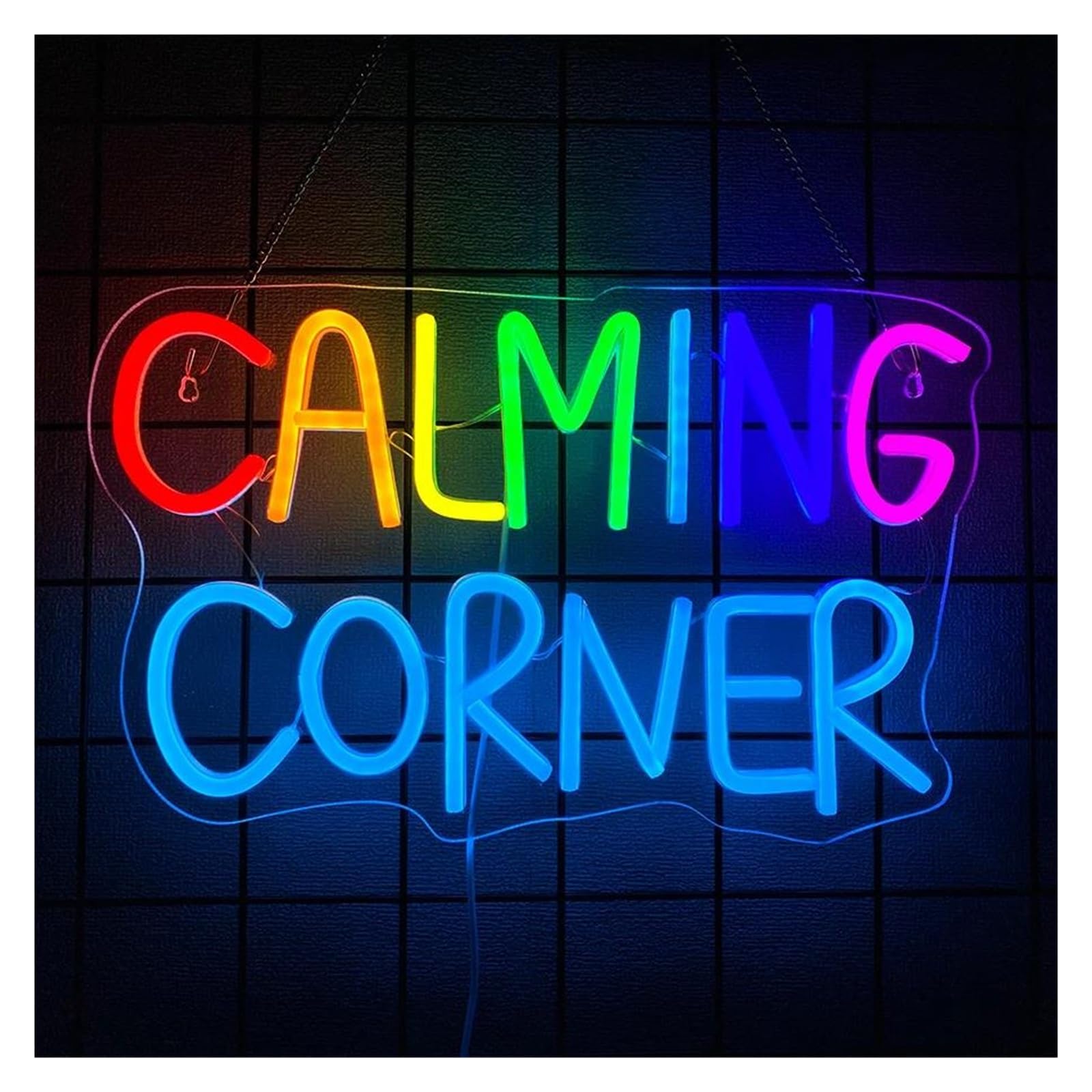 SHOUXI Sign Lamp Calming Corner Neon Sign Light Dimmable for Teen Room Play Room Birthday Bedroom Living Room Wall Decor 37.5cmx23.5cm