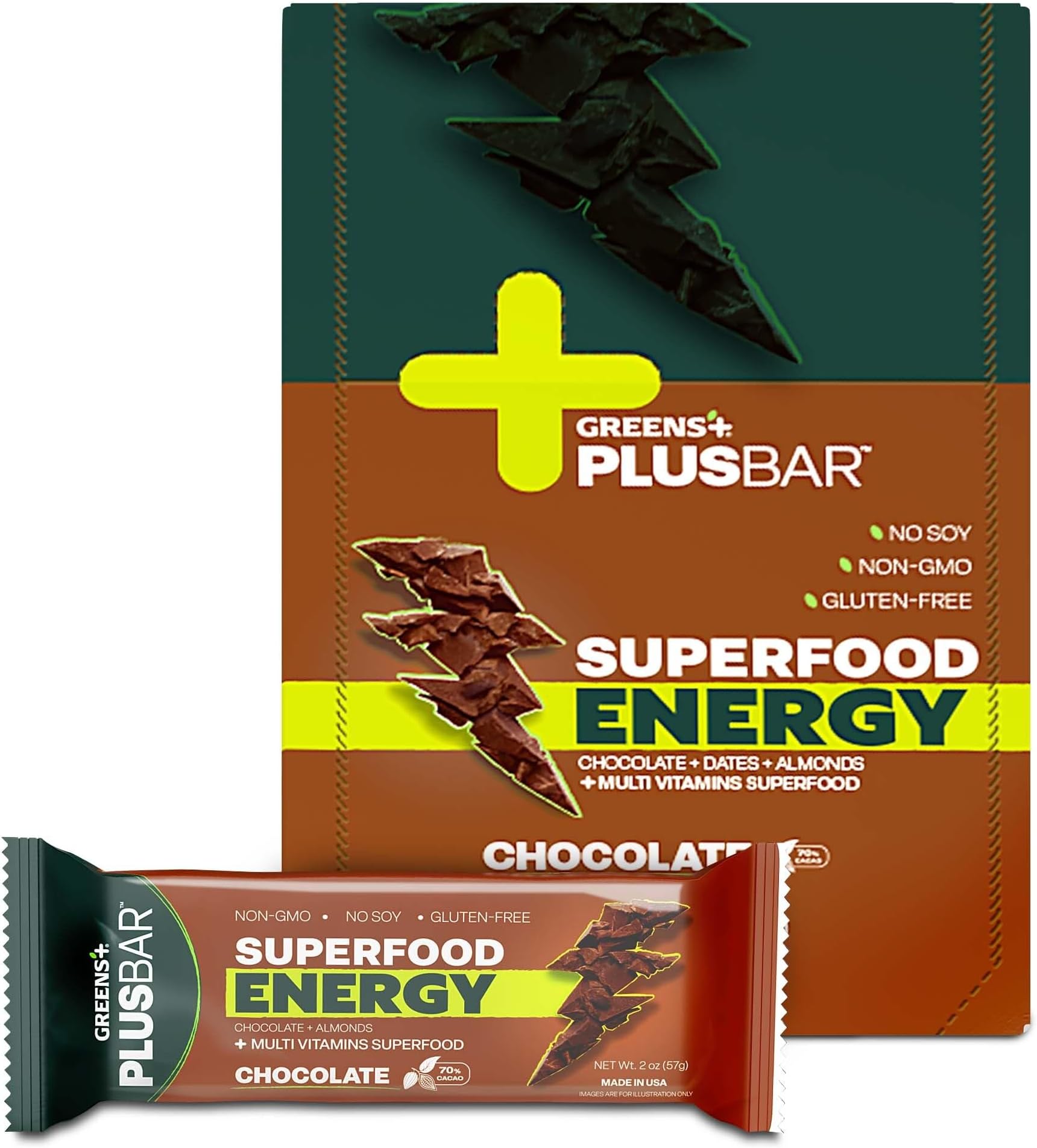 Plus - +Plusbar Energy Bars Box Chocolate 12 157422