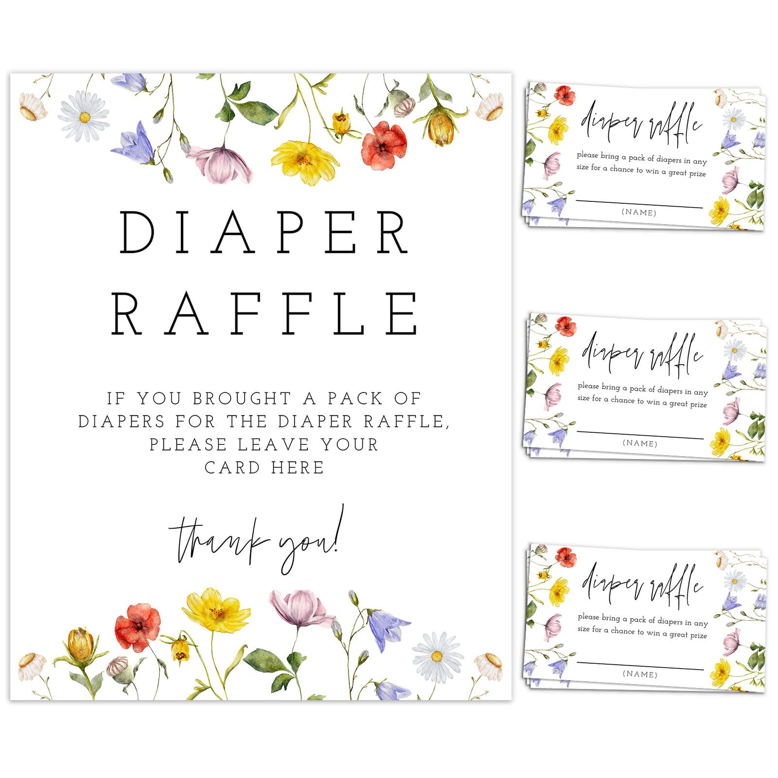 amazon-com-50-pcs-wildflower-baby-shower-games-baby-in-bloom-diaper-raffle-tickets-for-baby-shower-game-invitations-card-for-gender-reveal-party-decorations-toys-games for Diaper Raffle Inserts For Invitations Free Printable Amazon.com: 50 Pcs Wildflower Baby Shower Games, Baby in Bloom Diaper Raffle Tickets for Baby Shower Game Invitations Card for Gender Reveal Party Decorations : Toys & Games for Diaper Raffle Inserts For Invitations Free Printable