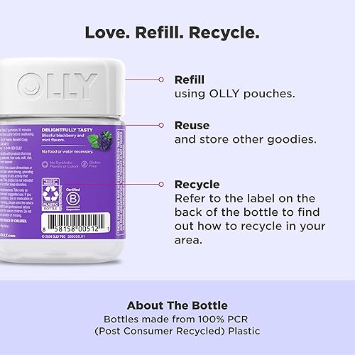 Miniatura 5 de Olly sueño reparador Gummy Suplementos Blackberry Zen 50Count