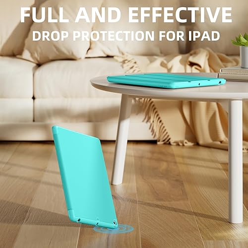 Miniatura 140 de Akkerds - Funda para iPad 10.2 2020, iPad 8ª generación/2019, iPad 7ª generación, con soporte para lápiz. Funda protectora premium con parte trasera