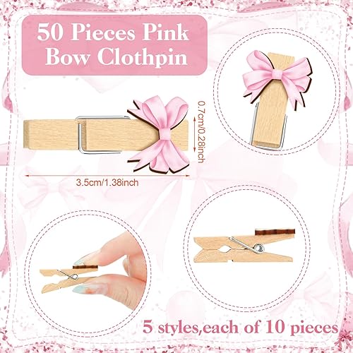 Miniatura 3 de Patelai Juego de 321 piezas de juegos de baby shower con lazo rosa para niña, 5 juegos que incluyen 50 tarjetas de actividad, 20 lápices, 1 letrero