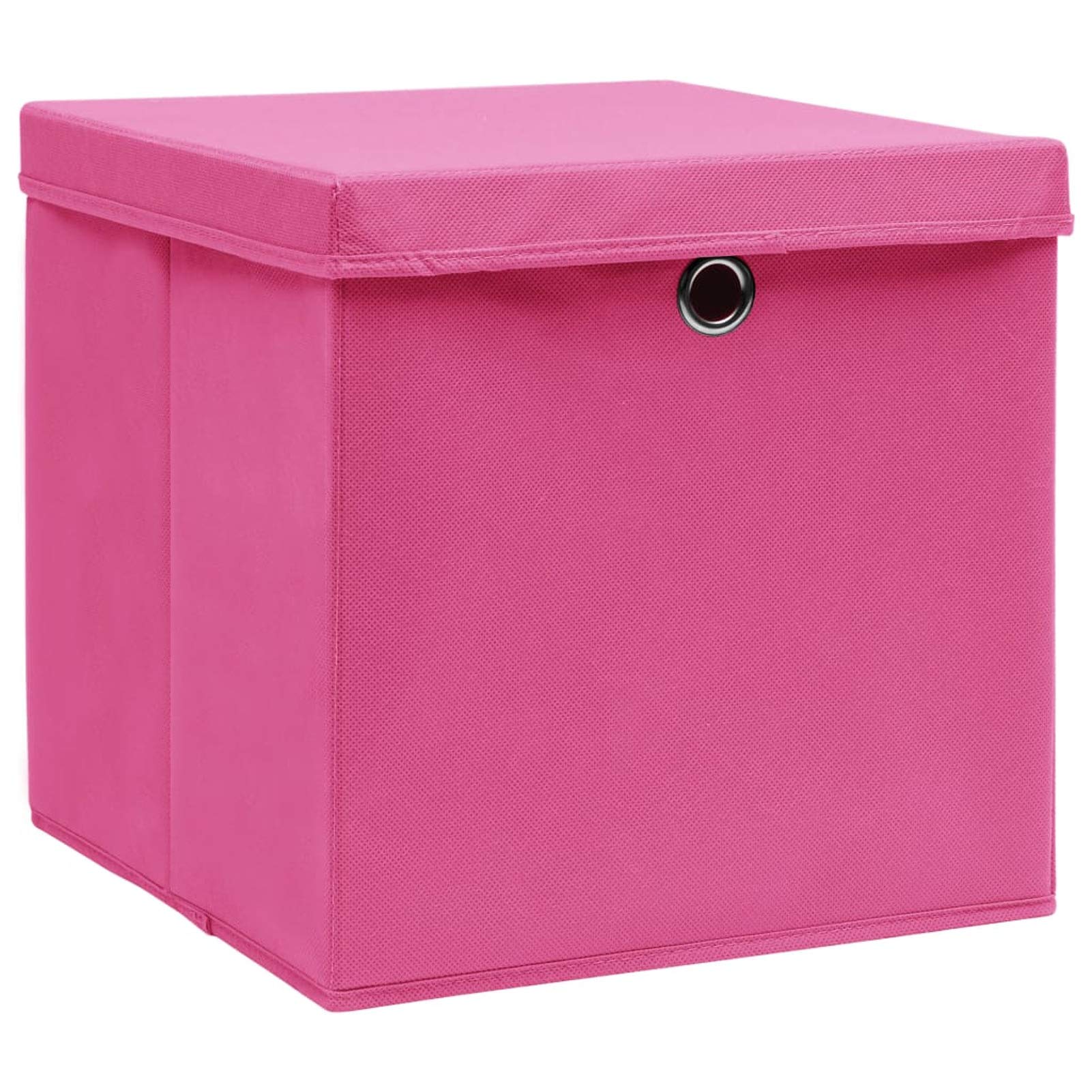 ZEYUAN Aufbewahrungsboxen mit Deckel 10 STK Spielzeugkiste, Aufbewahrungskiste, Kleideraufbewahrung, Kleideraufbewahrung & Organisation, Rosa 32×32×32cm Stoff