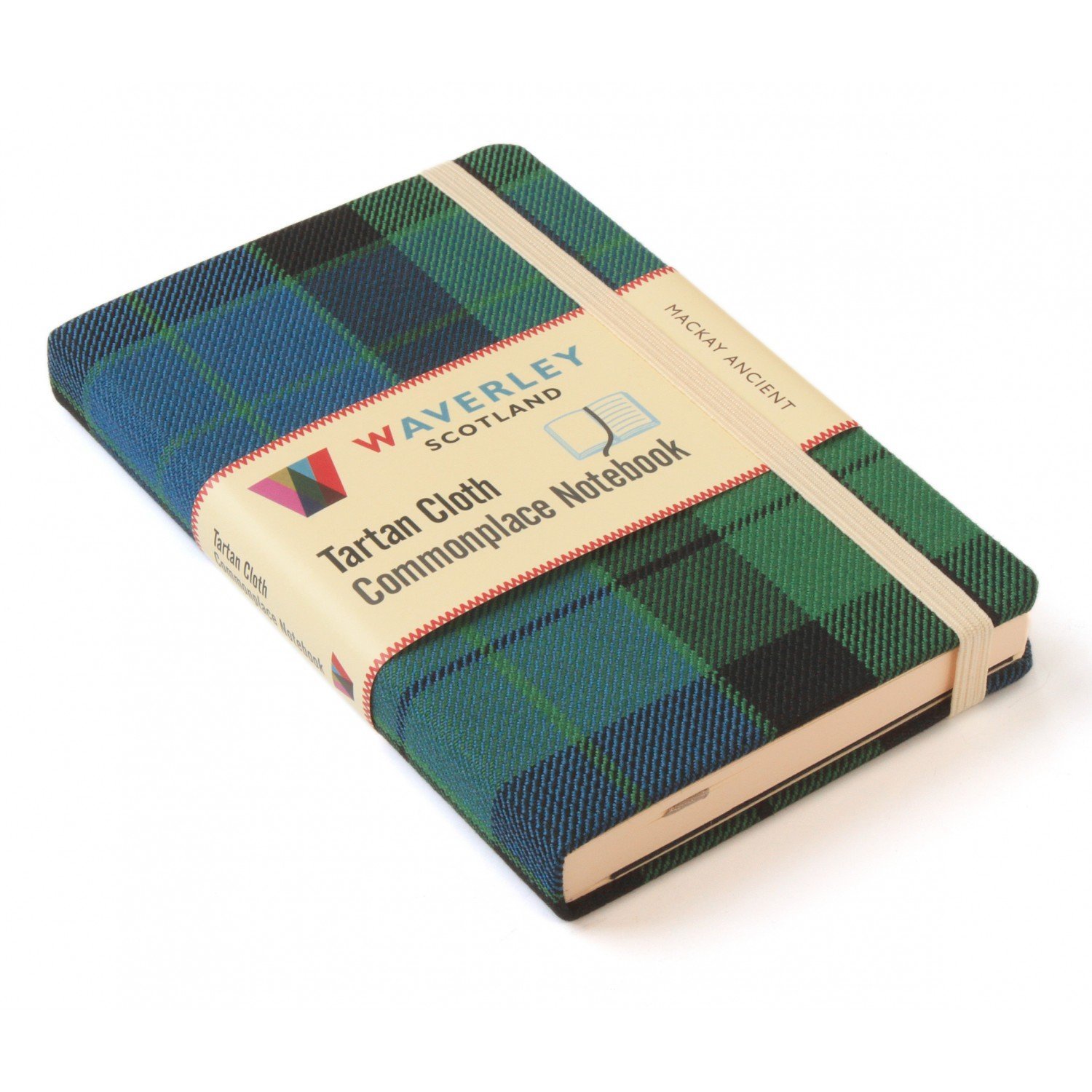 Waverley (M): MacKay Ancient Tartan Cloth Commonplace Notebook (Waverley Genuine Scottish Tartan Notebook)