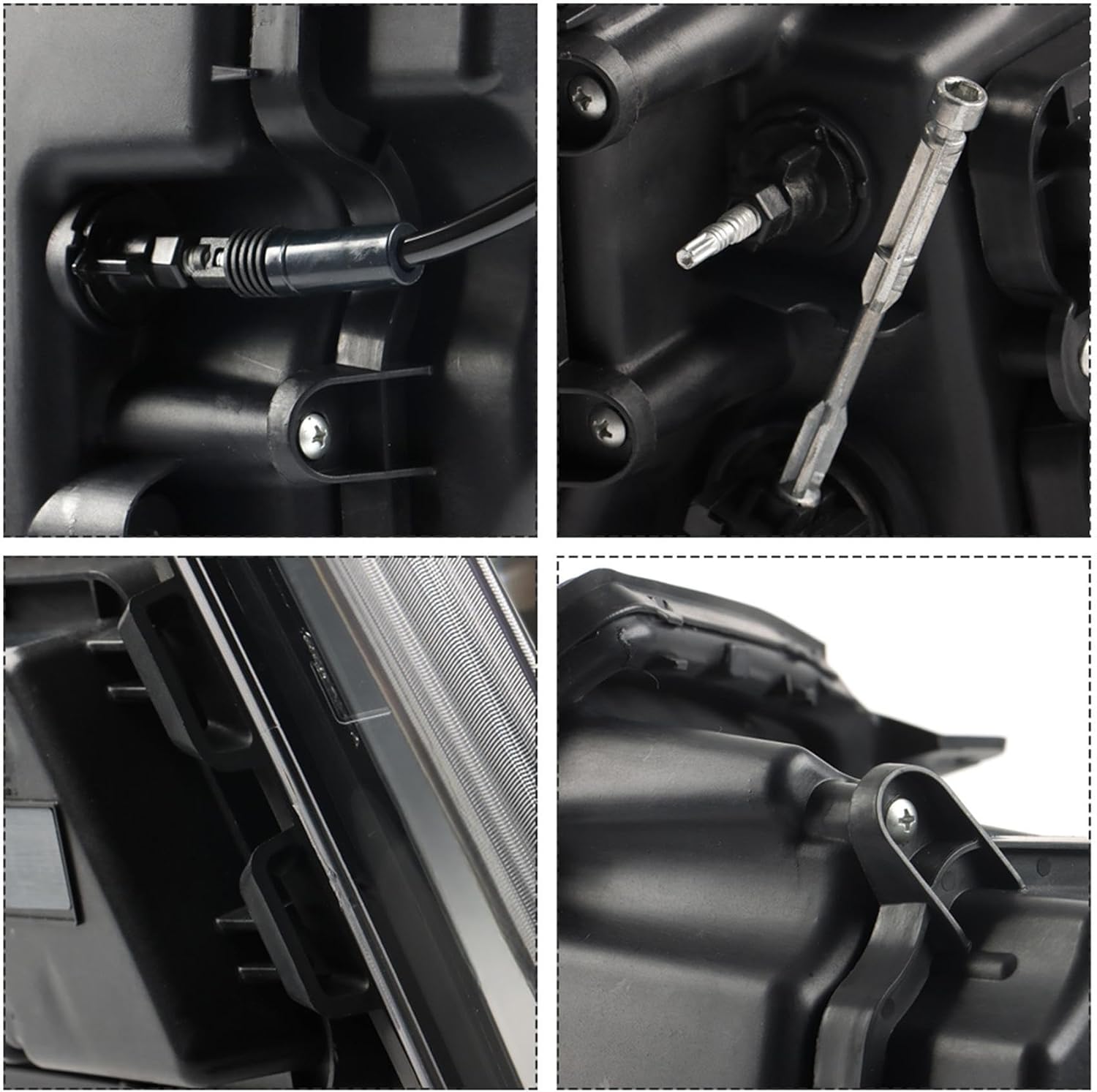 Silscvtt Headlights Assembly Replacement for STS 2005-2011 Halogen Headlight (w/o HID) LH Left Driver Side