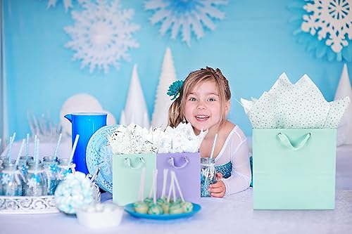 Miniatura 7 de Winter Wonderland K-Kraft - Papel de seda para regalo, 102 hojas para cumpleaños, bodas, quinceañera, baby showers, manualidades, flores de papel de