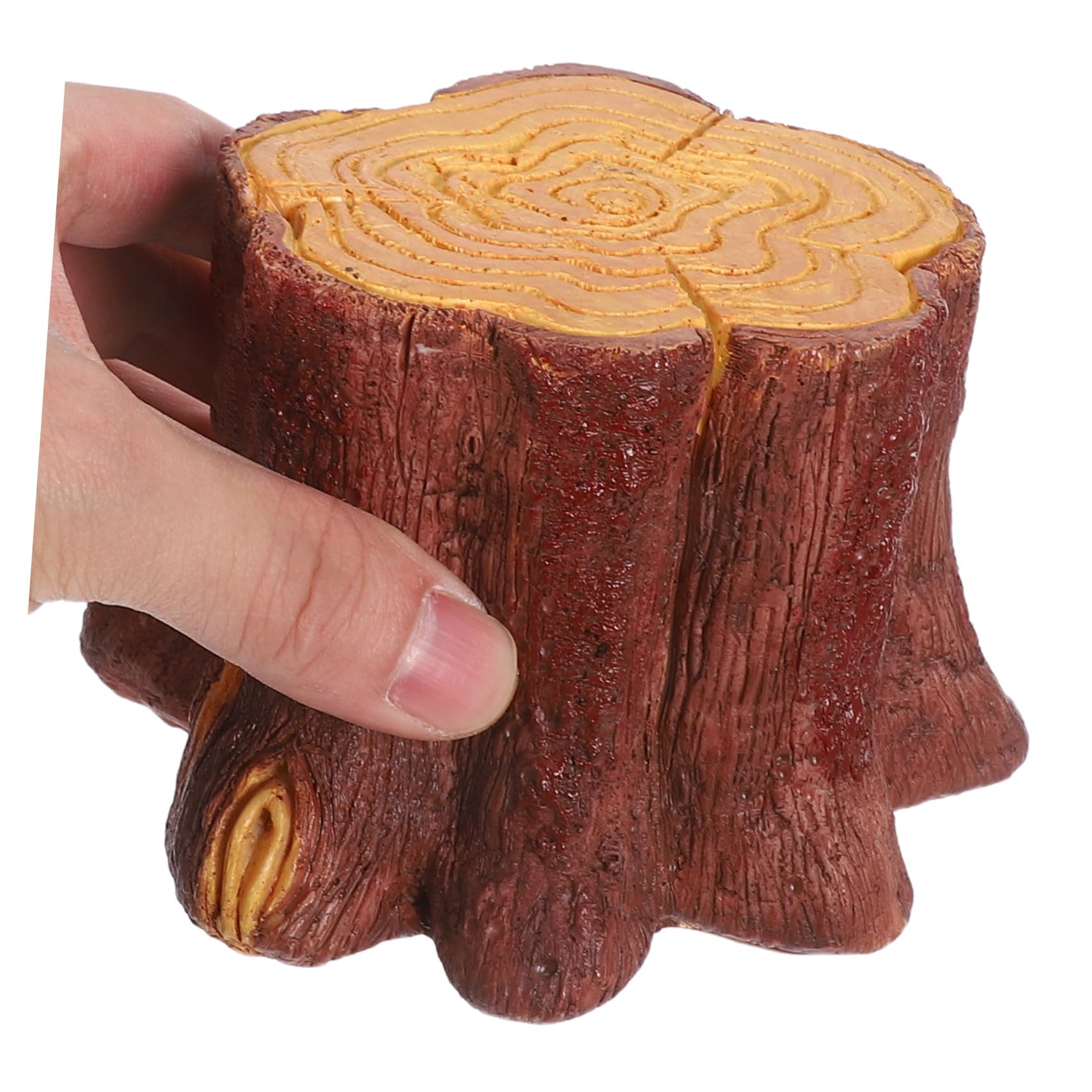 Lampada LED Finta Ceppo Legno con Fiamma Tremolante Luce Notturna USB da Tavolo in Resina Realistica Decorazione Ambientale Naturale e Romantica per Casa e Ufficio Lampada Compatta