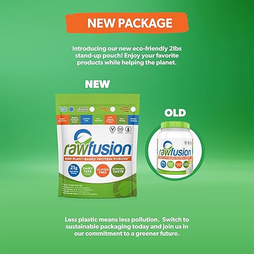 Miniatura 6 de San Nutrition rawfusion Plantas Proteínas en Polvo, natural Chocolate, 1libra, SAN1041100102, 1, 1