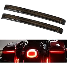 LED Saddlebag Tail Light with Running Brake Light and Sequential Turn Signal Lamp Fit for Harley Touring Street Glide Road King Road Glide Electra Glide Ultra Limited 2014-2023 (Black Lens)