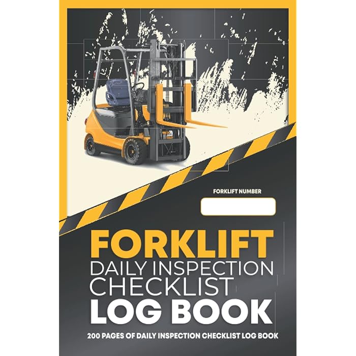 Buy Forklift Daily Inspection Checklist Log Book 200 Pages of Forklift