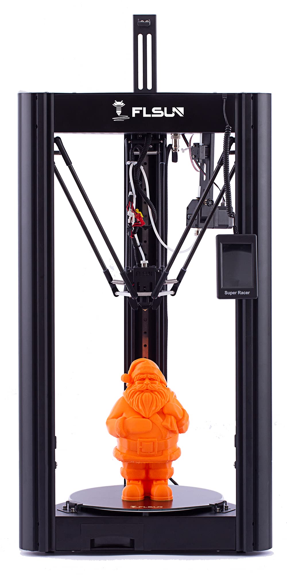 FLSUN SR Super Racer 3D Printer Fast 200mm/s FDM Delta Linear Guide Pre-Assembly with Auto-Leveling Resume Printing 1.75mm PLA DIY 3D Printers Printing Size 260x260x330mm/10.2x10.2x13Inch