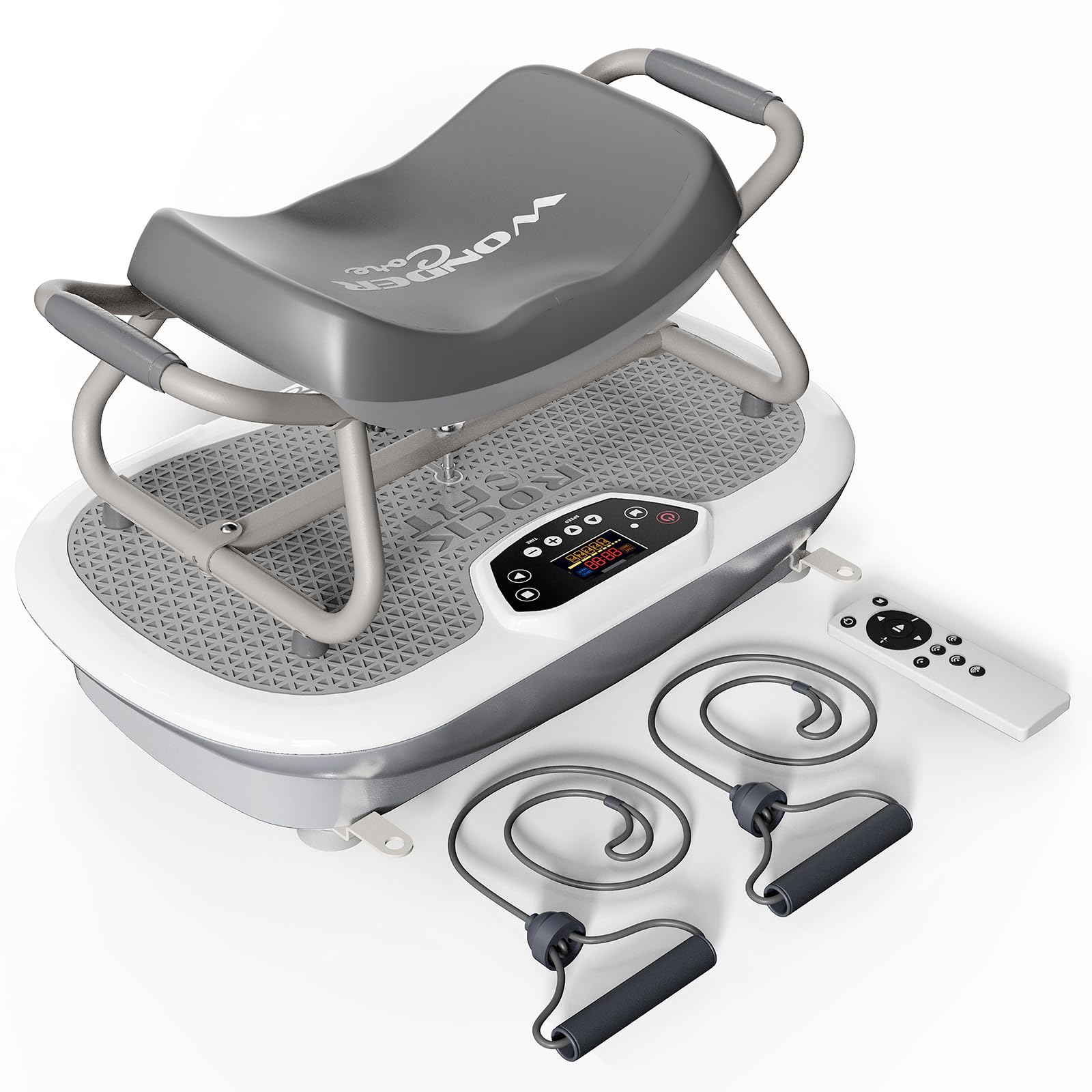 ワンダーコア ロックンフィット (スタイリッシュホワイト) Amazon | ワンダーコア Rock N Fit - 振動マシン 2WAY [座りながら運動